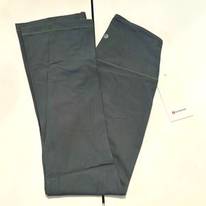 New Lululemon Rib mini flare Leggings Olive green